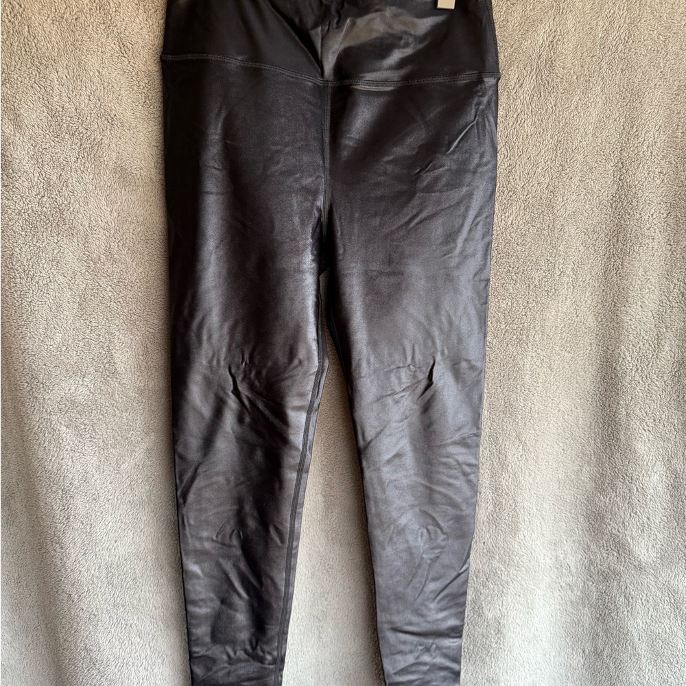 Black Faux Leather Leggings